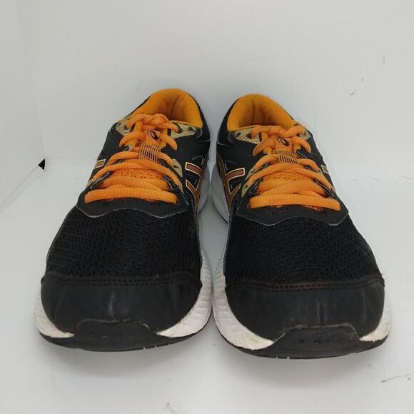Asics Womens Pre-owned Black & Orange Running Sneakers - sz. 6 - Picture 2 of 6